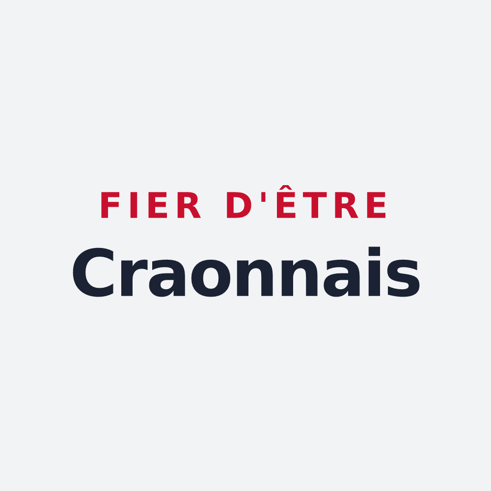 Poster « Fier d'être Craonnais » — design pour Craon