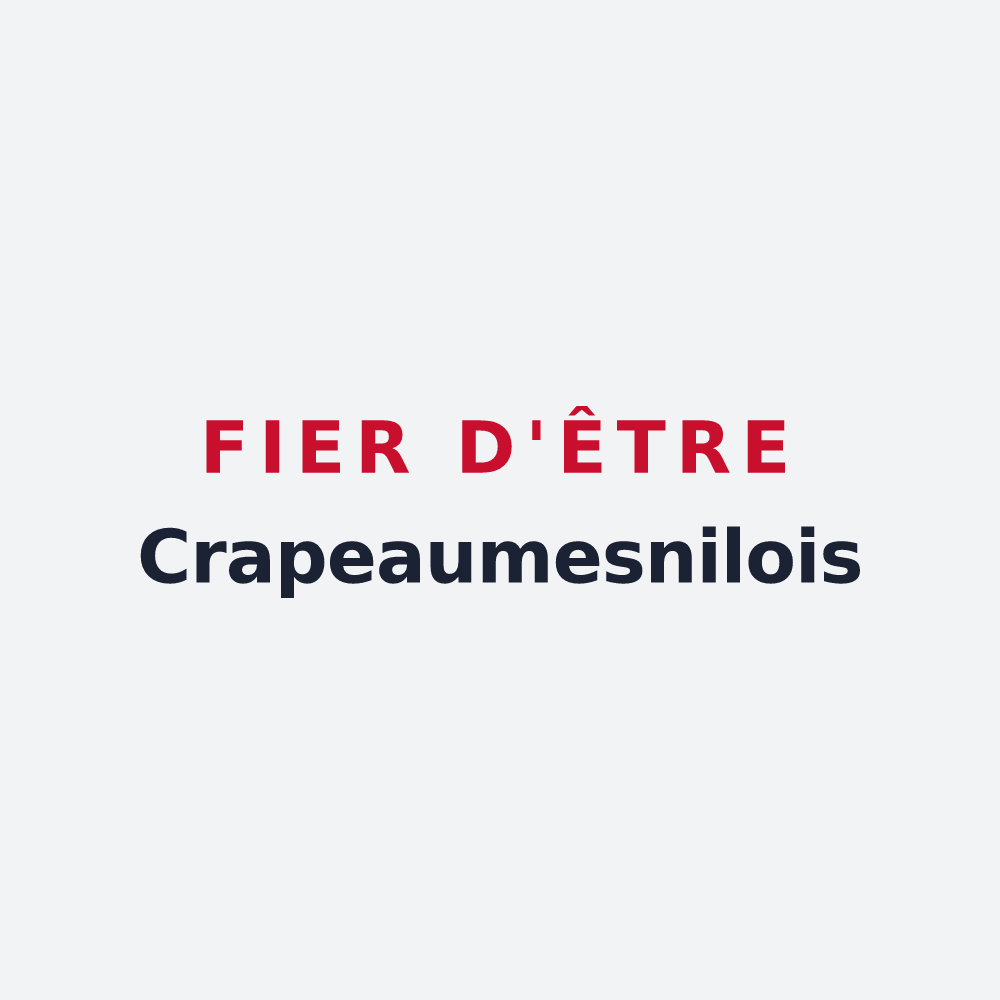 Poster « Fier d'être Crapeaumesnilois » — design pour Crapeaumesnil