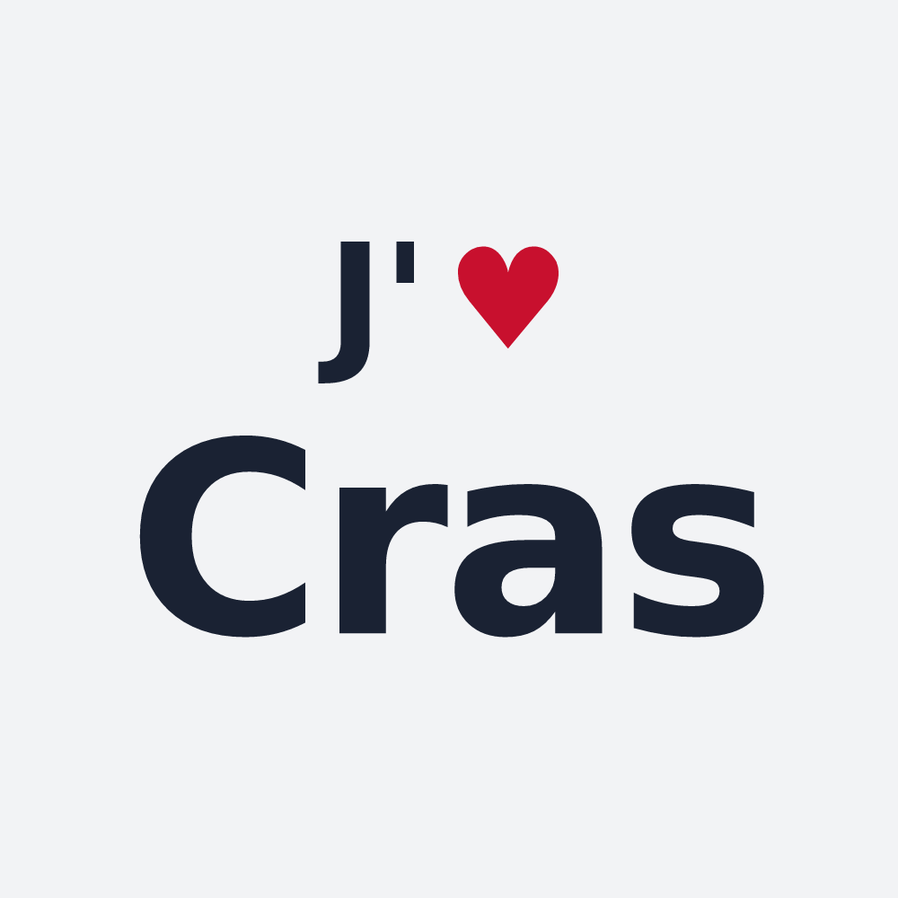 Poster personnalisé Cras — design J'aime Cras