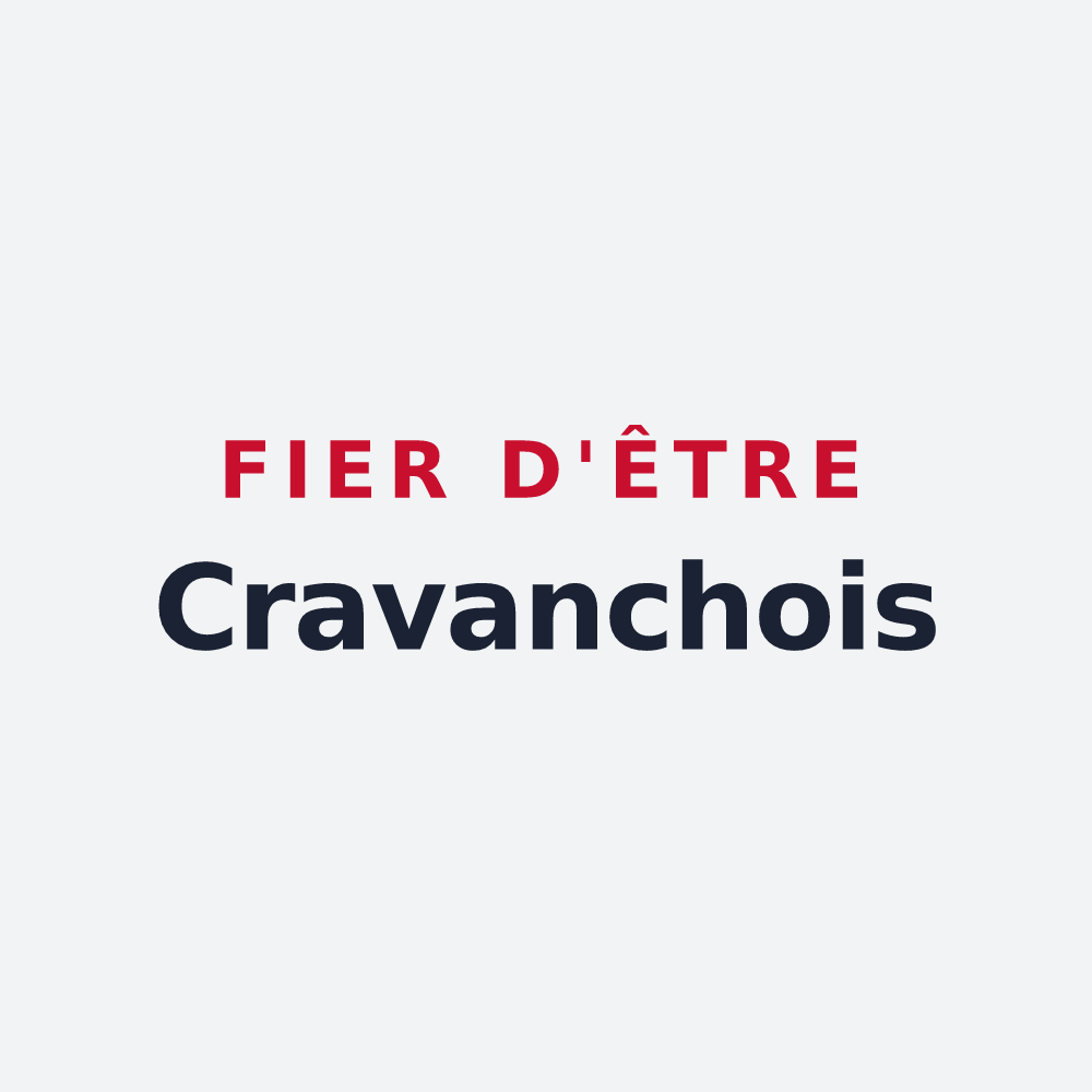 Poster « Fier d'être Cravanchois » — design pour Cravanche