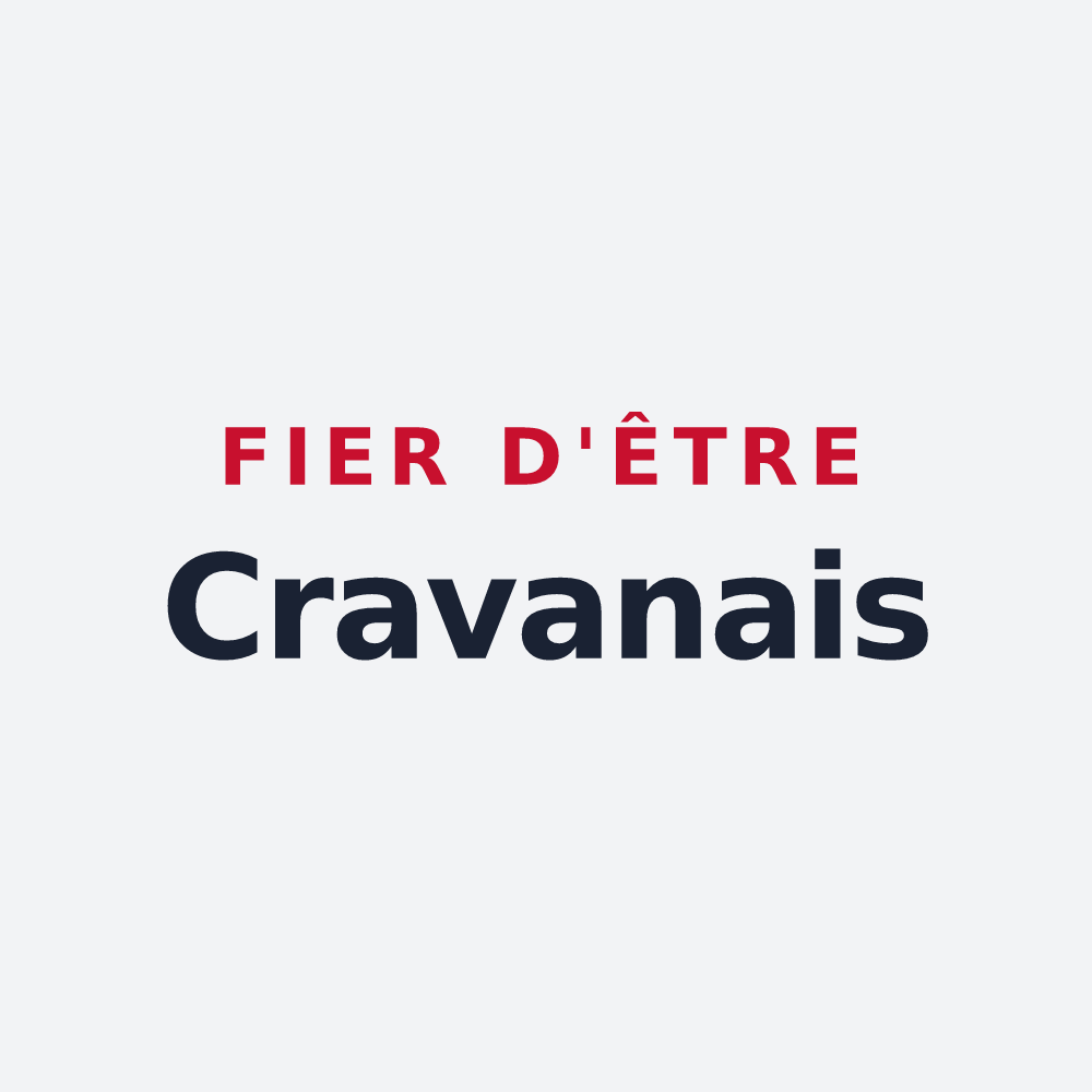 Poster « Fier d'être Cravanais » — design pour Cravans