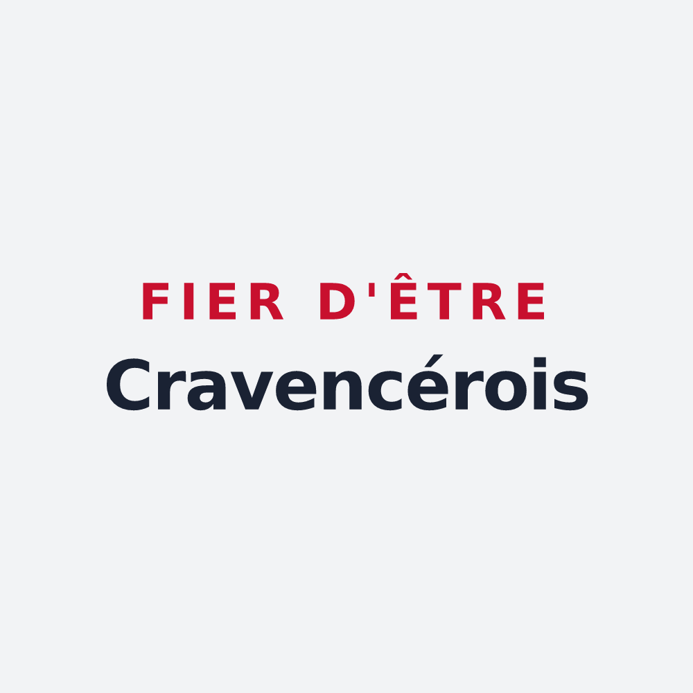 Poster « Fier d'être Cravencérois » — design pour Cravencères