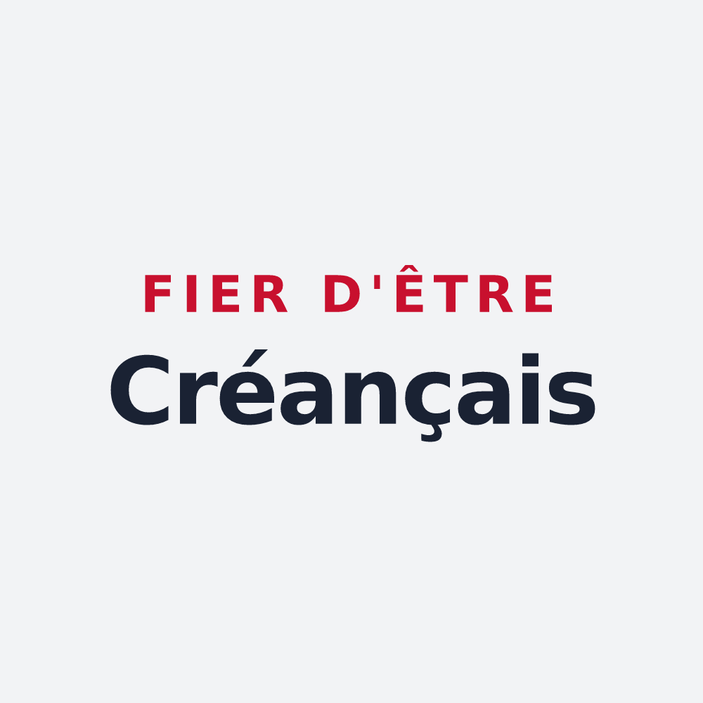 Poster « Fier d'être Créançais » — design pour Créances