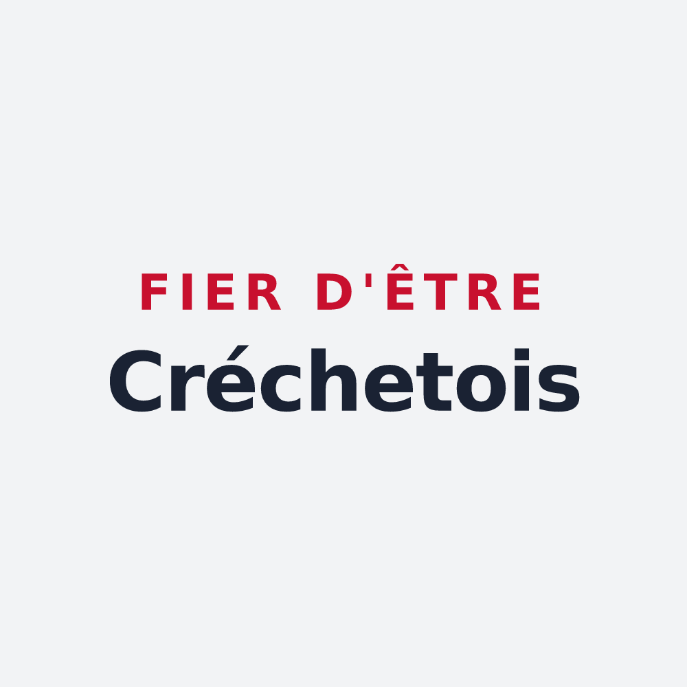 Poster « Fier d'être Créchetois » — design pour Créchets