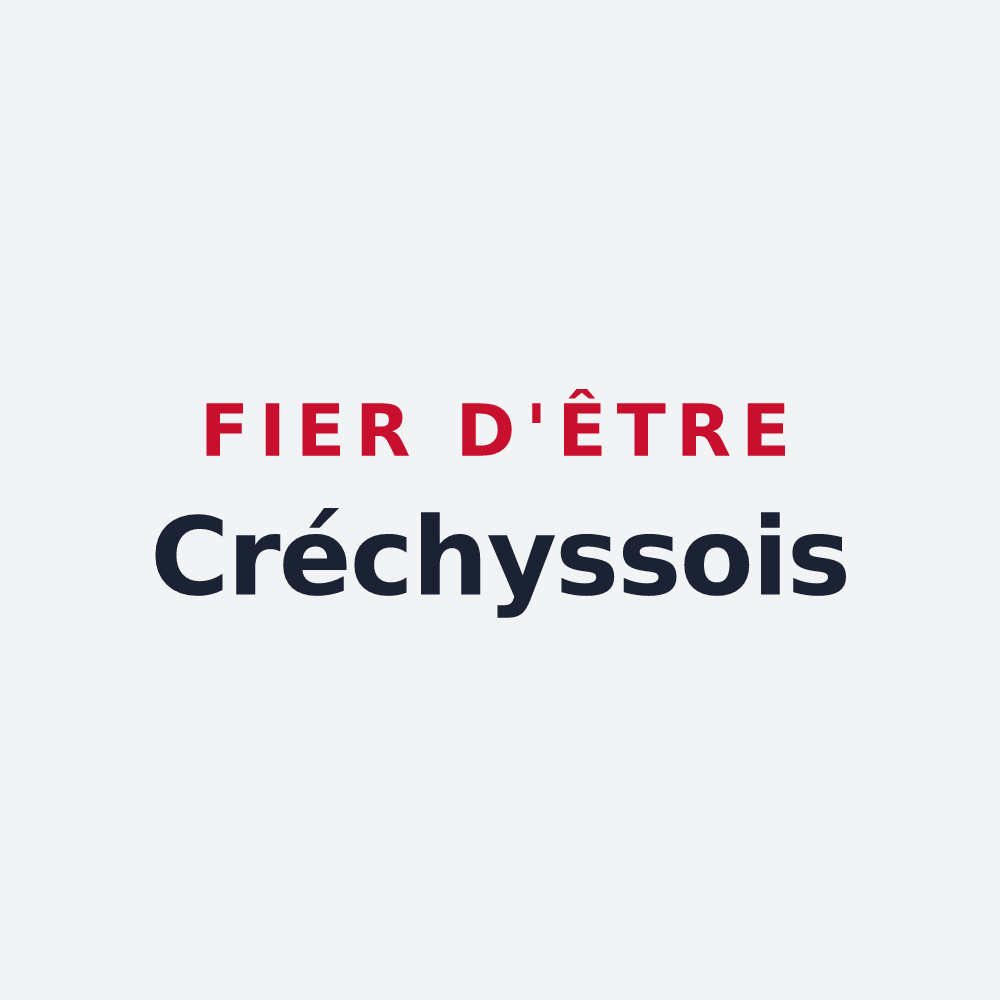 Poster « Fier d'être Créchyssois » — design pour Créchy