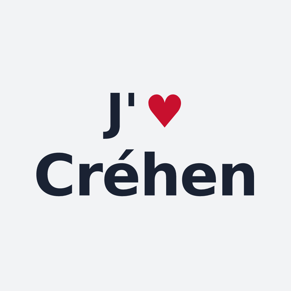 Poster personnalisé Créhen — design J'aime Créhen