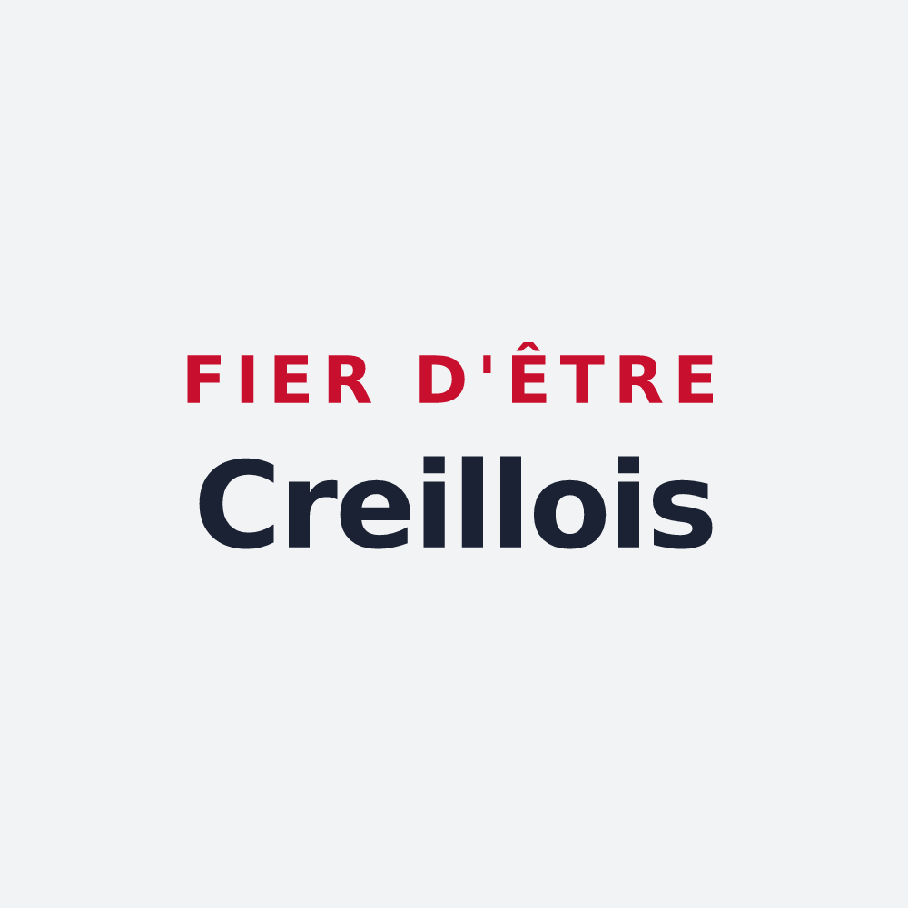 Poster « Fier d'être Creillois » — design pour Creil