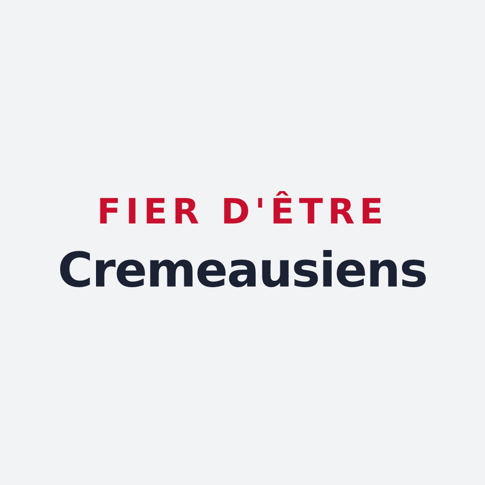 Poster « Fier d'être Cremeausiens » — design pour Cremeaux
