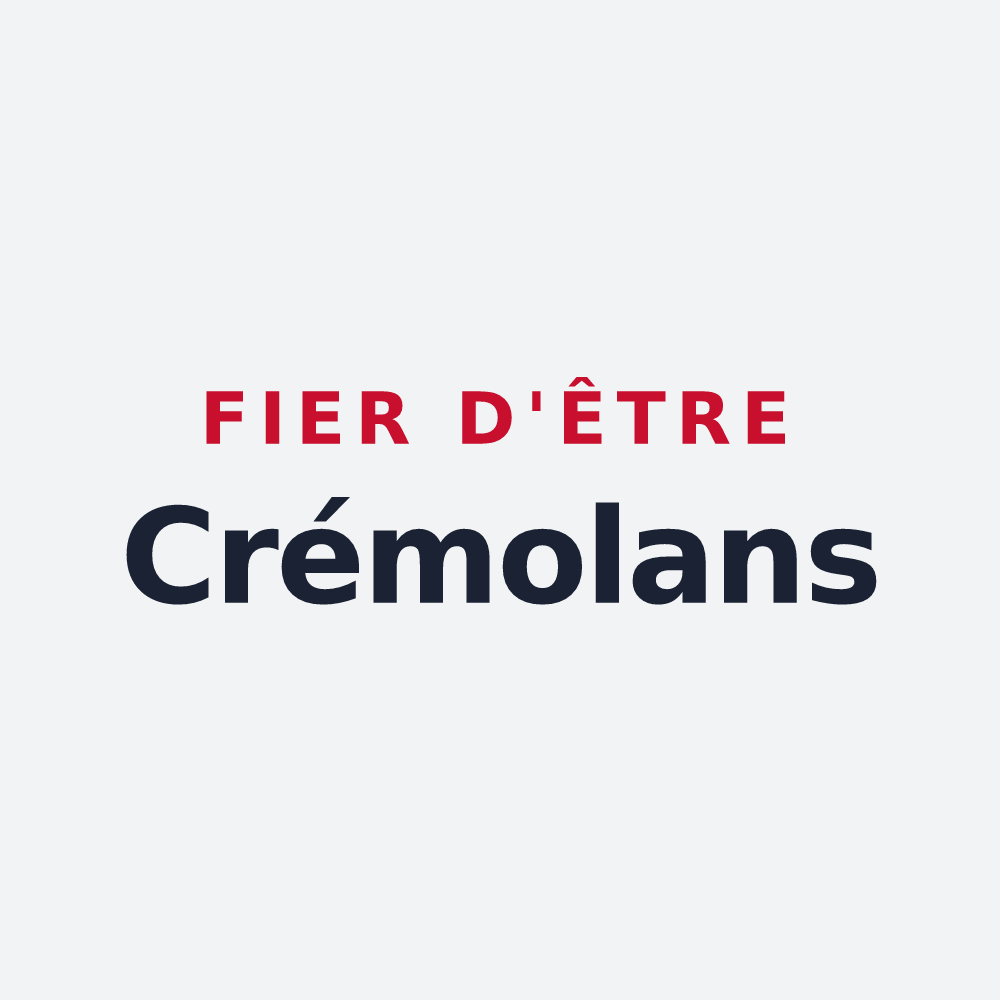 Poster « Fier d'être Crémolans » — design pour Crémieu