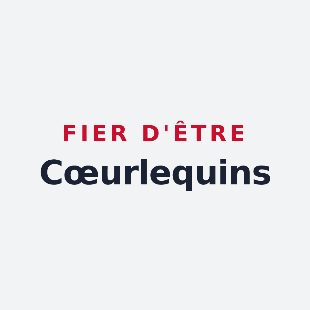 Poster « Fier d'être Cœurlequins » — design pour Creney-près-Troyes