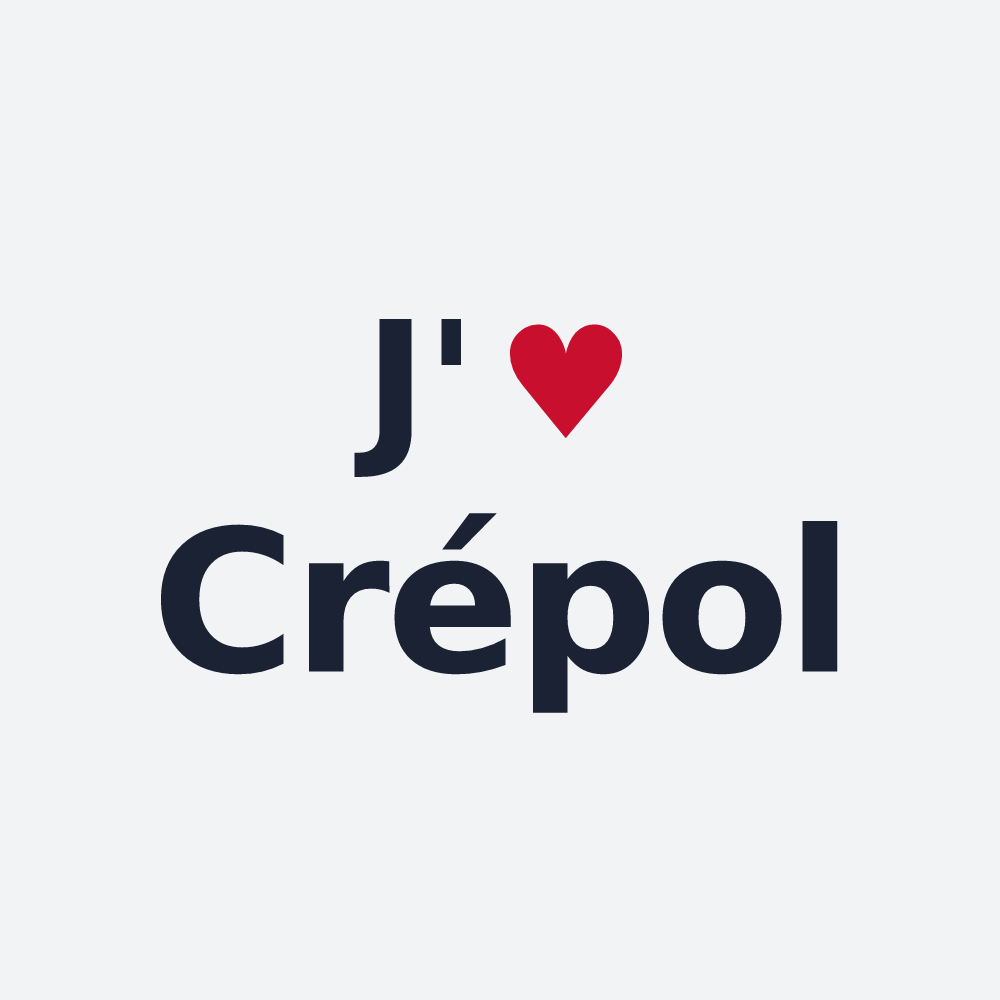 Poster personnalisé Crépol — design J'aime Crépol