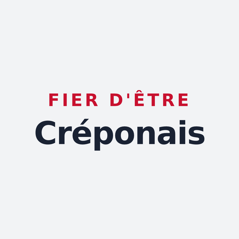 Poster « Fier d'être Créponais » — design pour Crépon