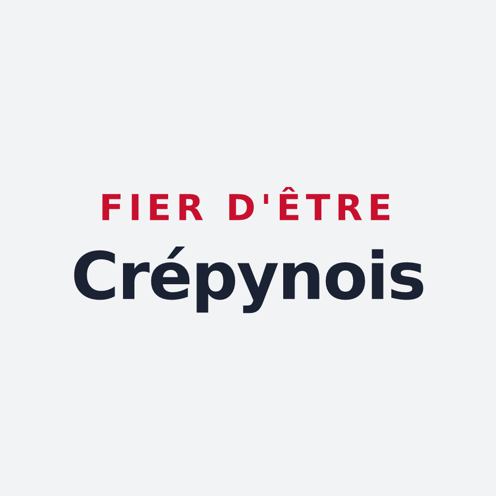 Poster « Fier d'être Crépynois » — design pour Crépy-en-Valois