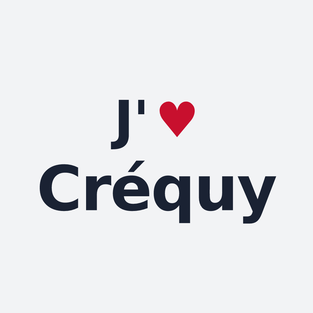 Poster personnalisé Créquy — design J'aime Créquy