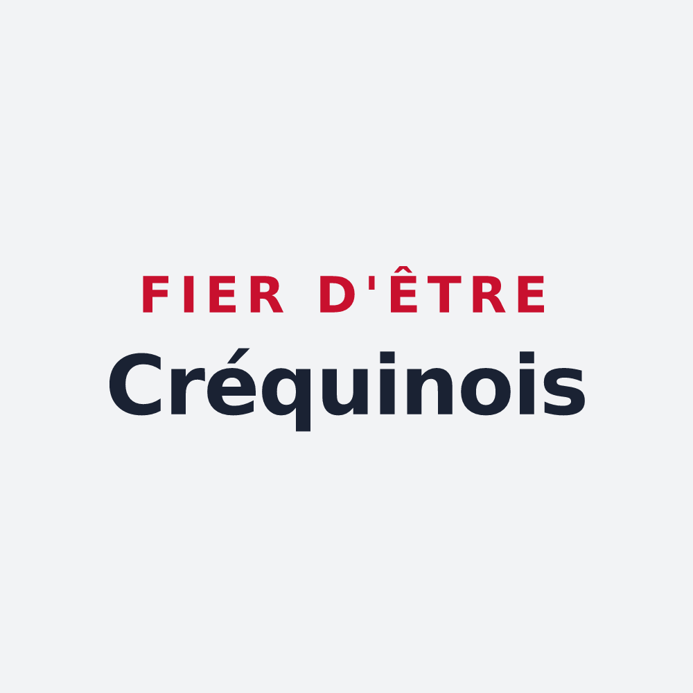 Poster « Fier d'être Créquinois » — design pour Créquy