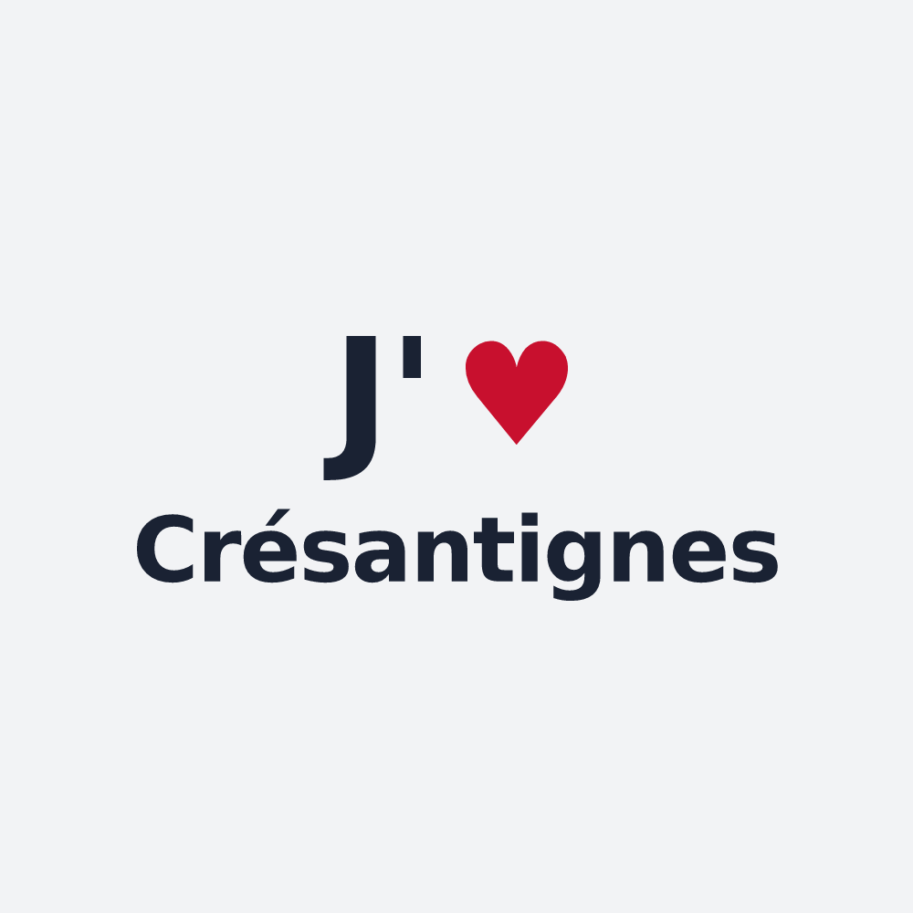 Poster personnalisé Crésantignes — design J'aime Crésantignes