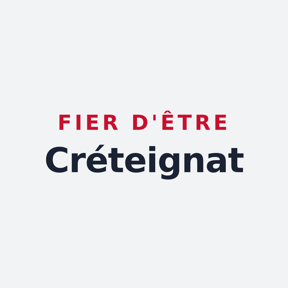 Poster « Fier d'être Créteignat » — design pour Crésantignes