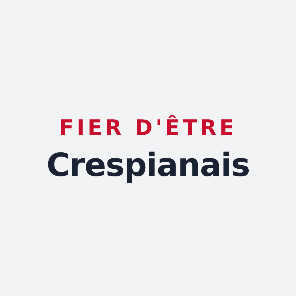 Poster « Fier d'être Crespianais » — design pour Crespian