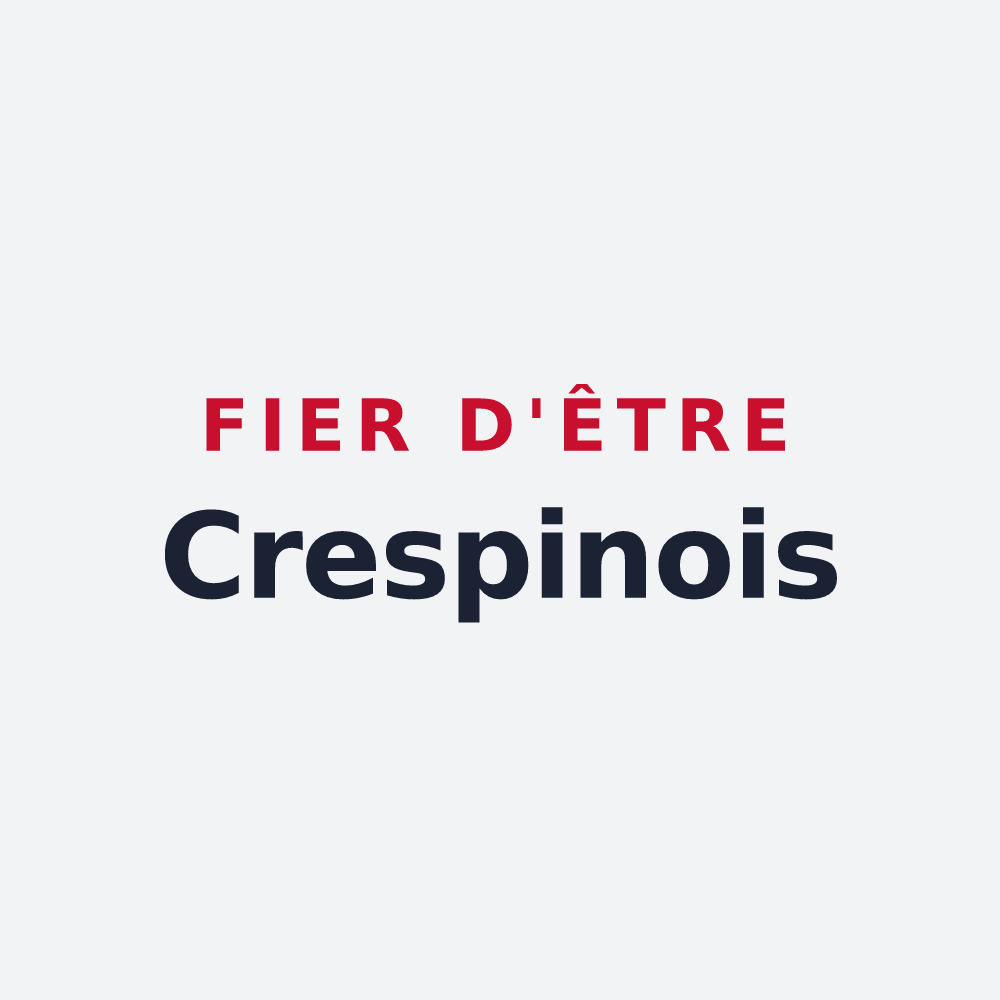Poster « Fier d'être Crespinois » — design pour Crespy-le-Neuf