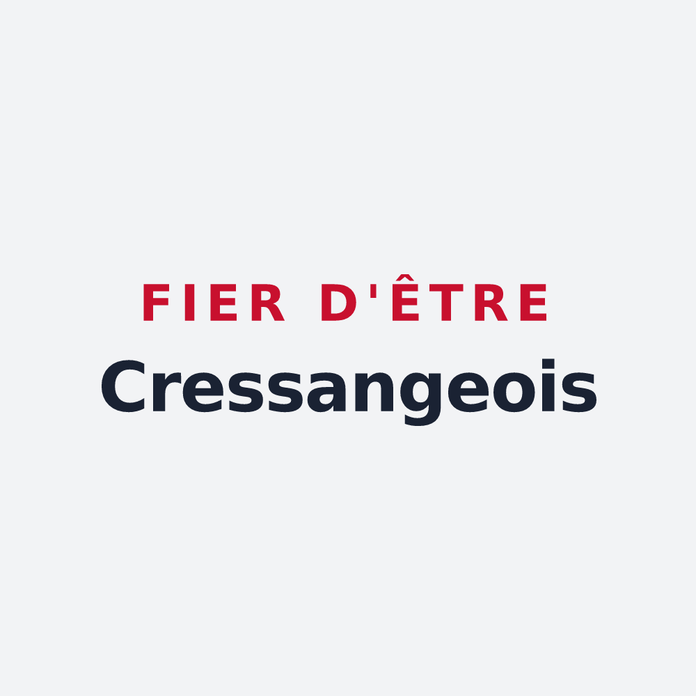 Poster « Fier d'être Cressangeois » — design pour Cressanges