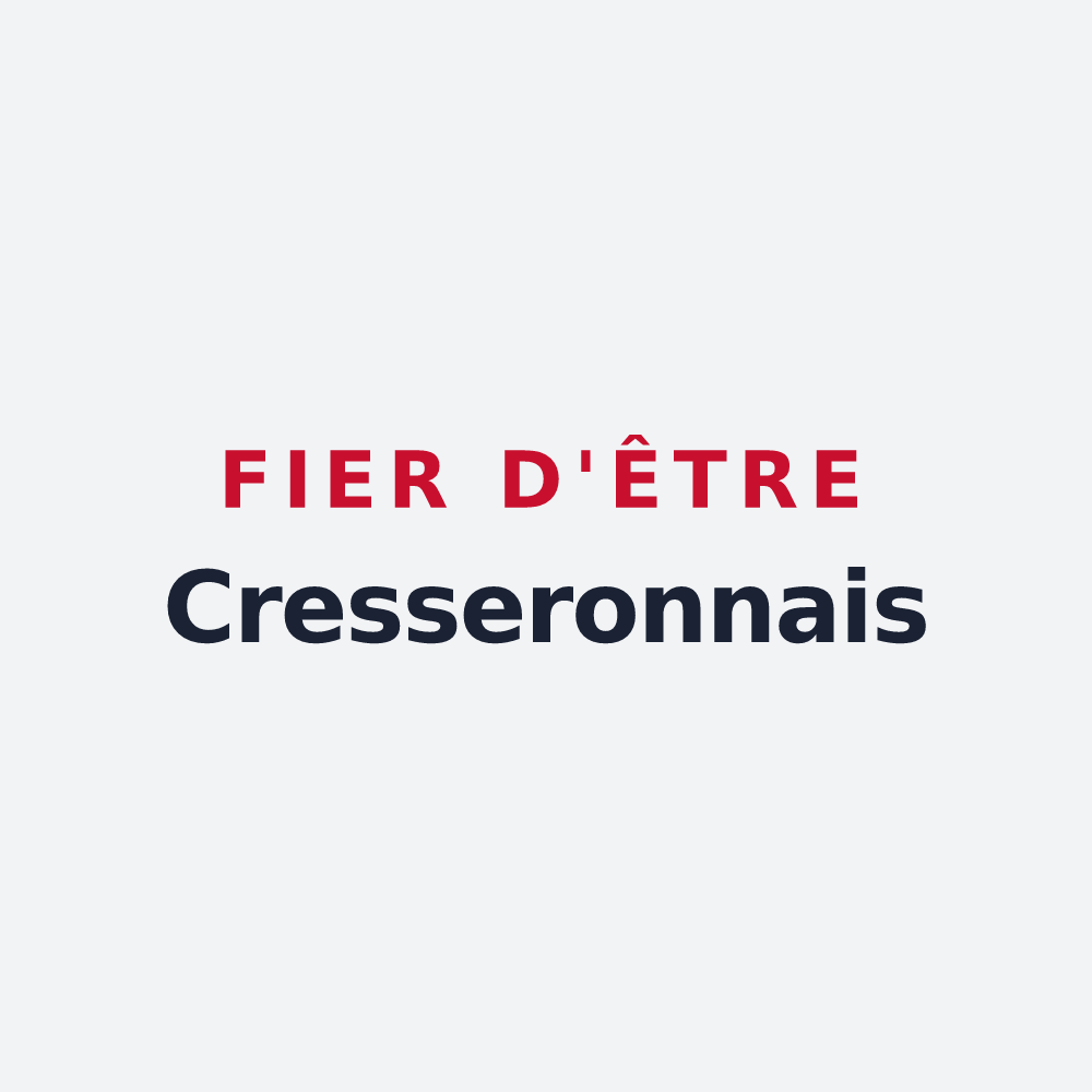Poster « Fier d'être Cresseronnais » — design pour Cresserons