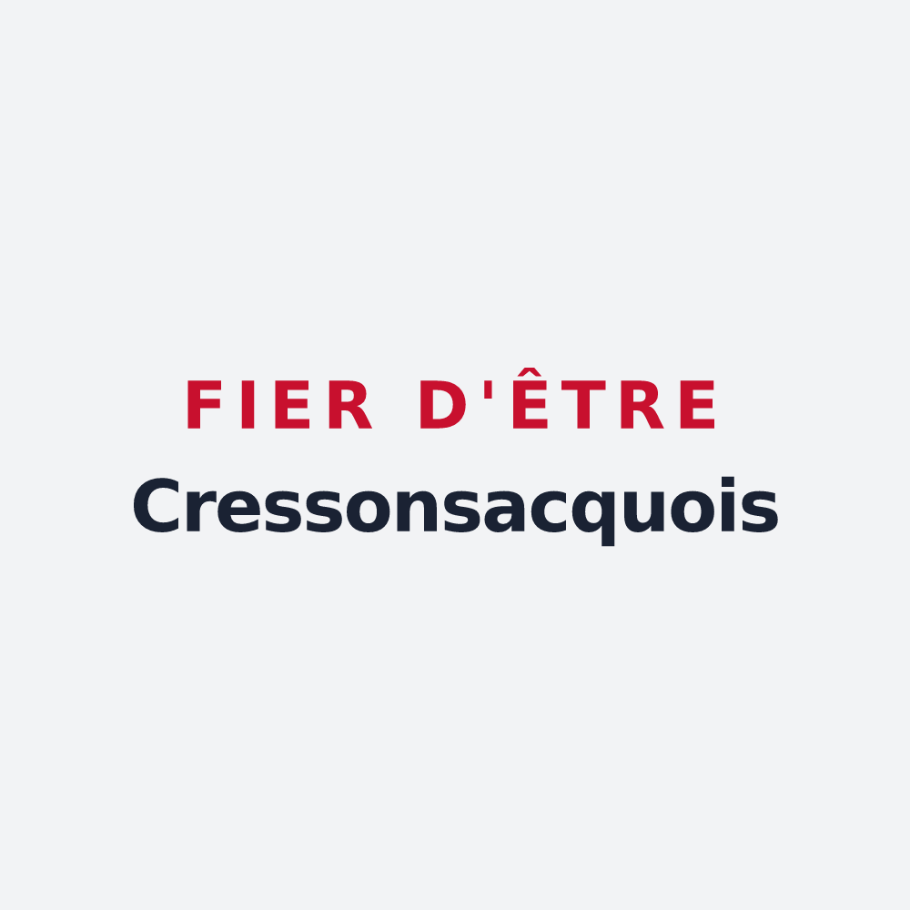 Poster « Fier d'être Cressonsacquois » — design pour Cressonsacq