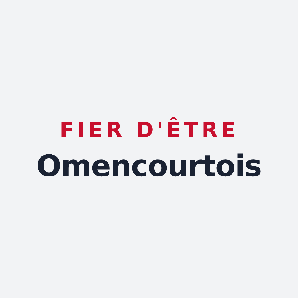 Poster « Fier d'être Omencourtois » — design pour Cressy-Omencourt