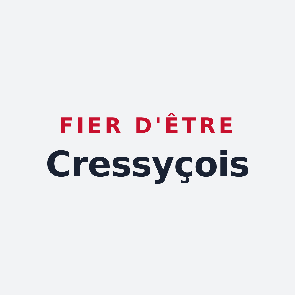Poster « Fier d'être Cressyçois » — design pour Cressy-sur-Somme