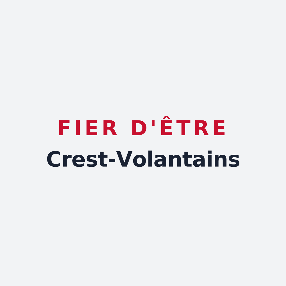 Poster « Fier d'être Crest-Volantains » — design pour Crest-Voland