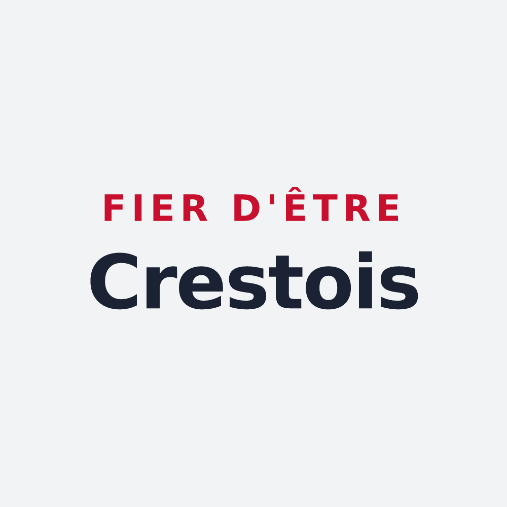 Poster « Fier d'être Crestois » — design pour Crest