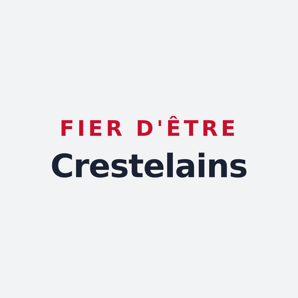 Poster « Fier d'être Crestelains » — design pour Crestet