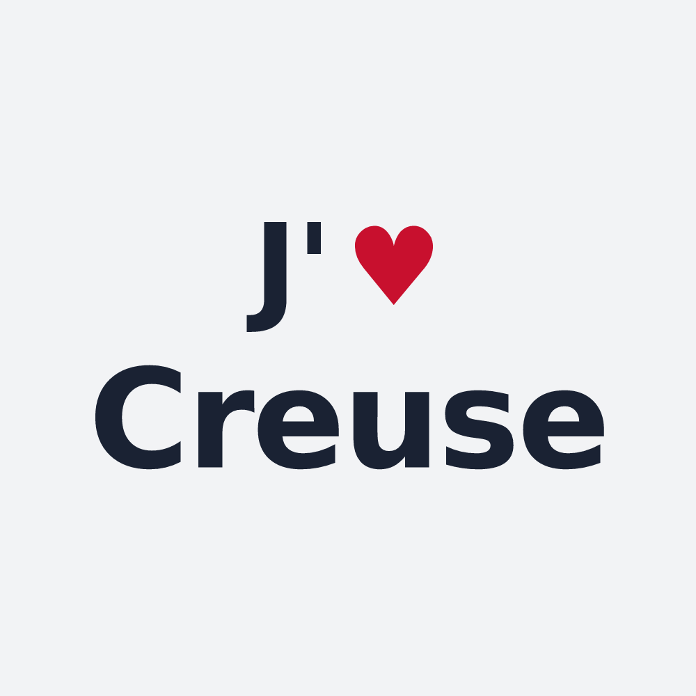 Poster personnalisé Creuse — design J'aime Creuse