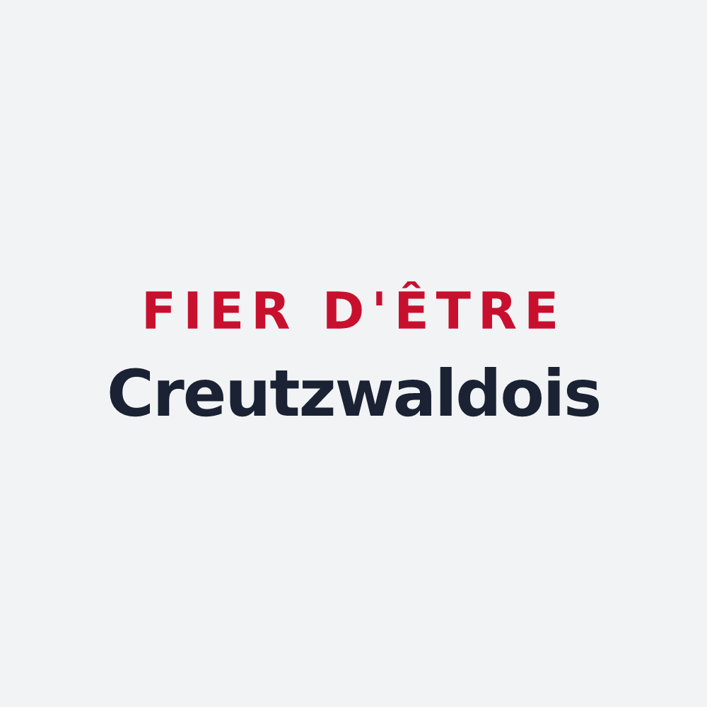 Poster « Fier d'être Creutzwaldois » — design pour Creutzwald