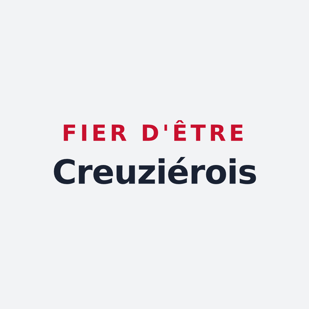 Poster « Fier d'être Creuziérois » — design pour Creuzier-le-Vieux