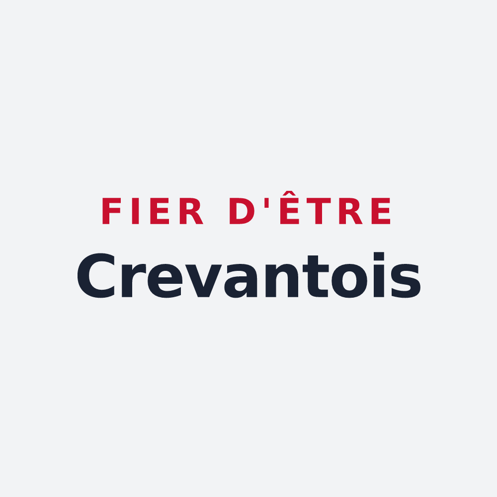 Poster « Fier d'être Crevantois » — design pour Crevant-Laveine