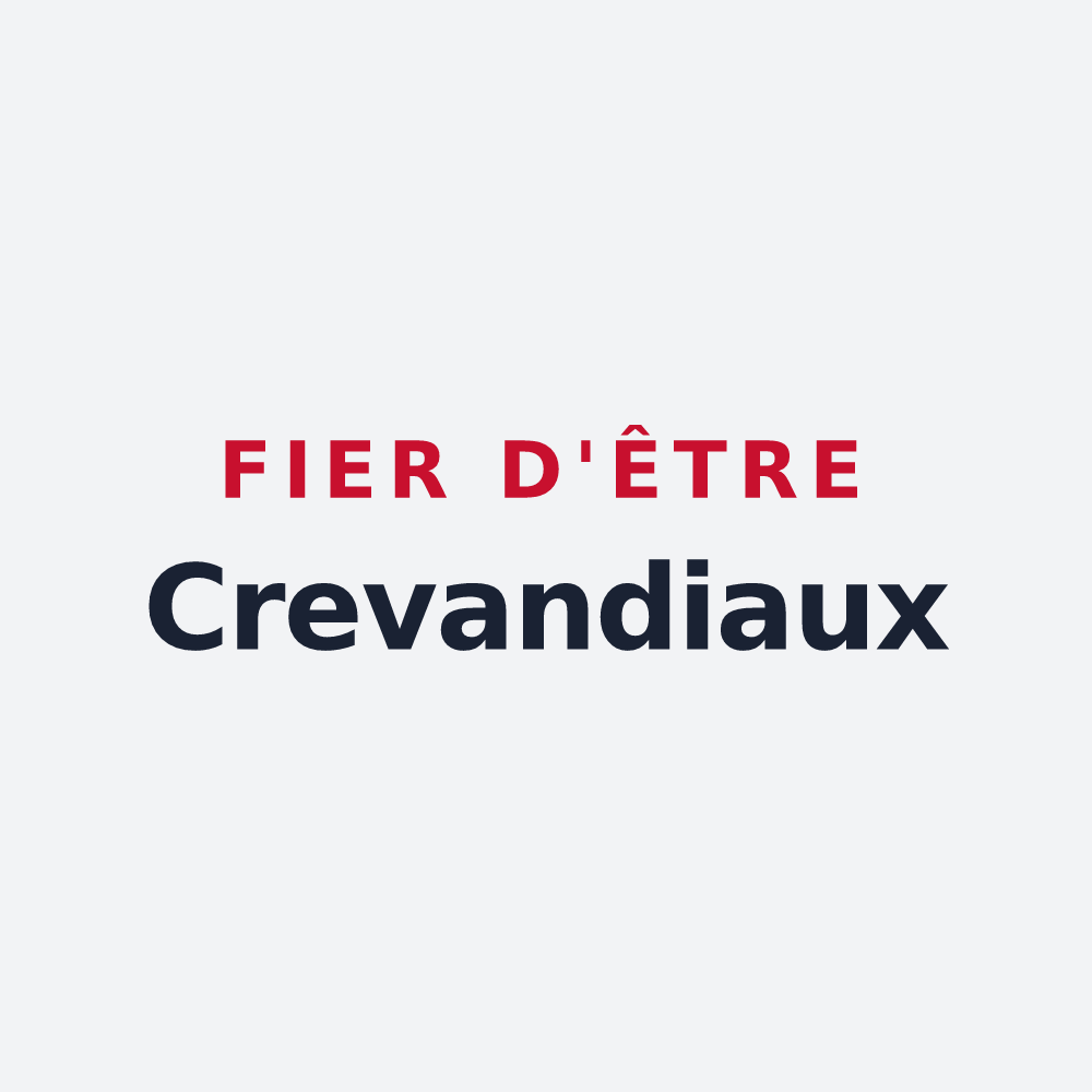 Poster « Fier d'être Crevandiaux » — design pour Crevant