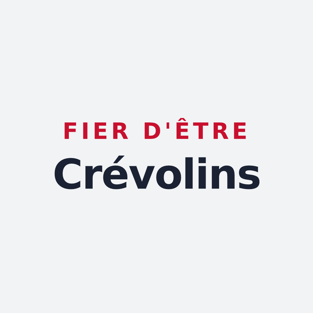 Poster « Fier d'être Crévolins » — design pour Crévoux