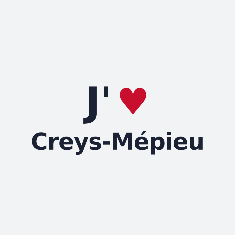 Poster personnalisé Creys-Mépieu — design J'aime Creys-Mépieu