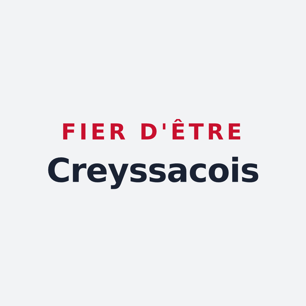 Poster « Fier d'être Creyssacois » — design pour Creyssac