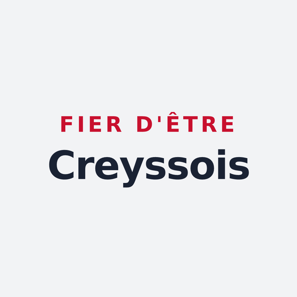Poster « Fier d'être Creyssois » — design pour Creysse