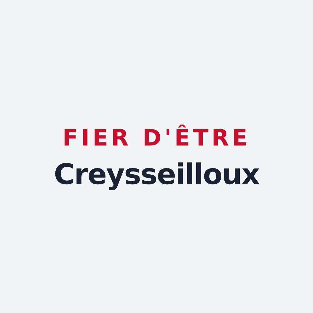 Poster « Fier d'être Creysseilloux » — design pour Creysseilles