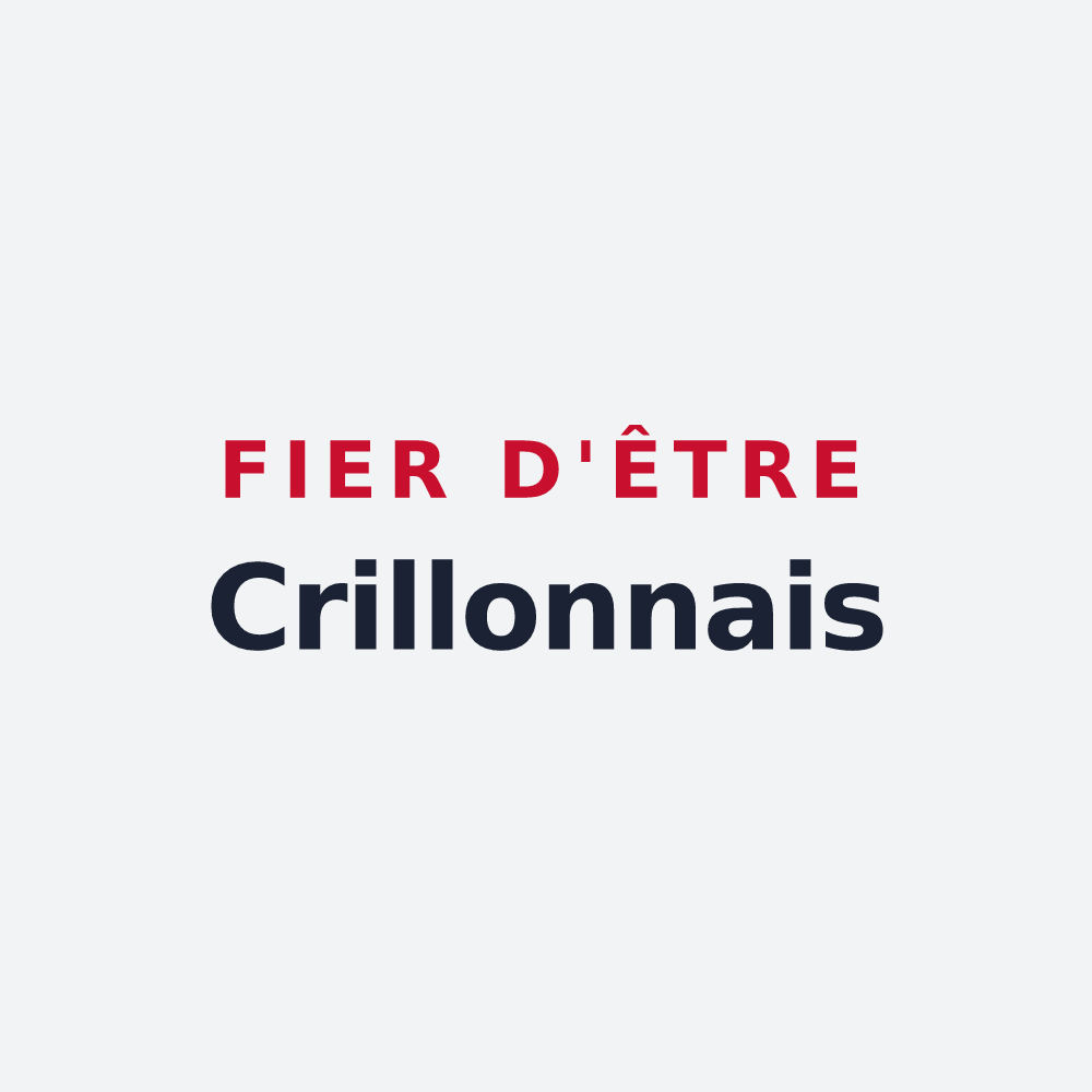 Poster « Fier d'être Crillonnais » — design pour Crillon-le-Brave