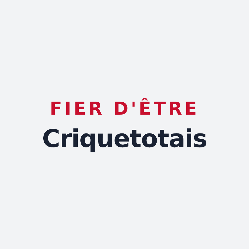 Poster « Fier d'être Criquetotais » — design pour Criquetot-sur-Ouville
