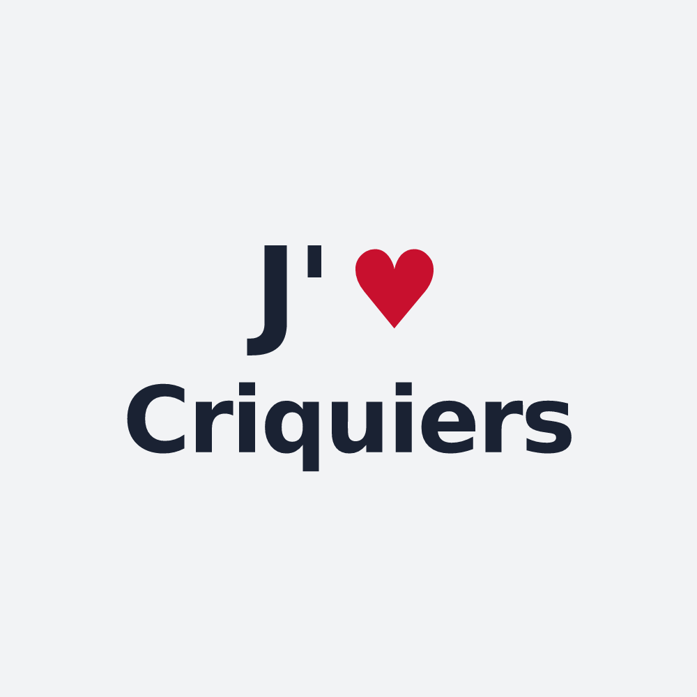 Poster personnalisé Criquiers — design J'aime Criquiers
