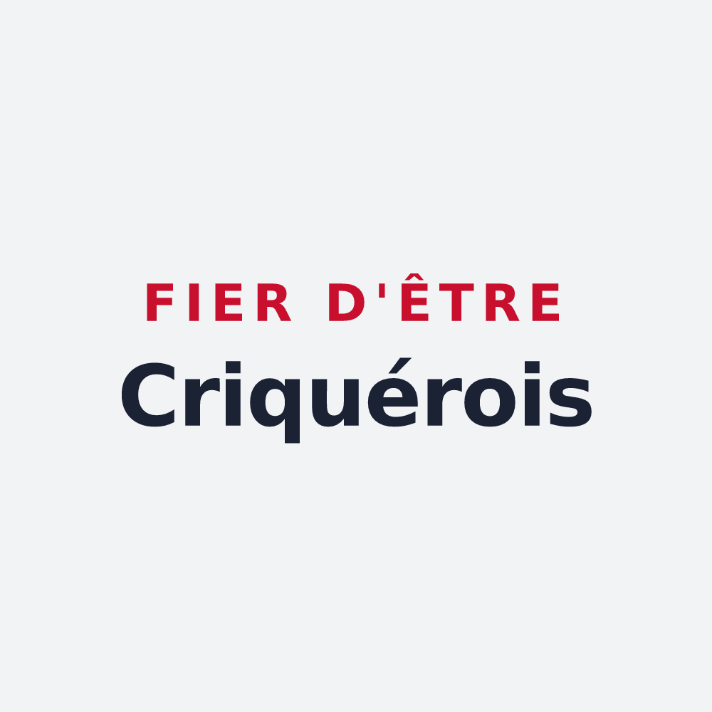Poster « Fier d'être Criquérois » — design pour Criquiers