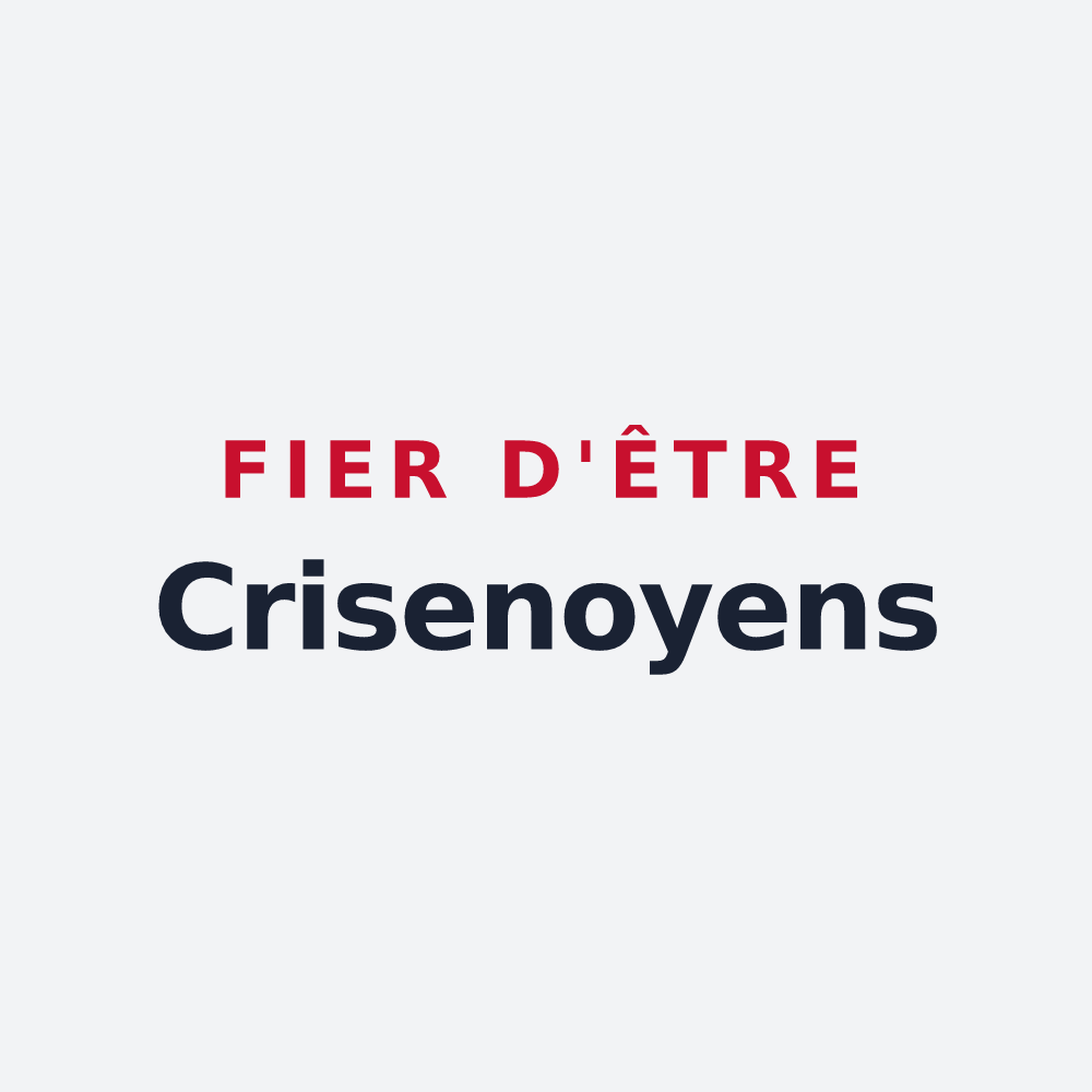 Poster « Fier d'être Crisenoyens » — design pour Crisenoy
