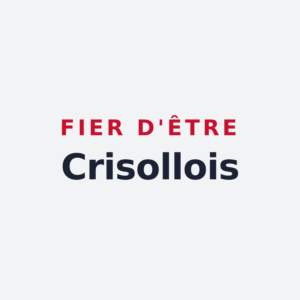 Poster « Fier d'être Crisollois » — design pour Crisolles