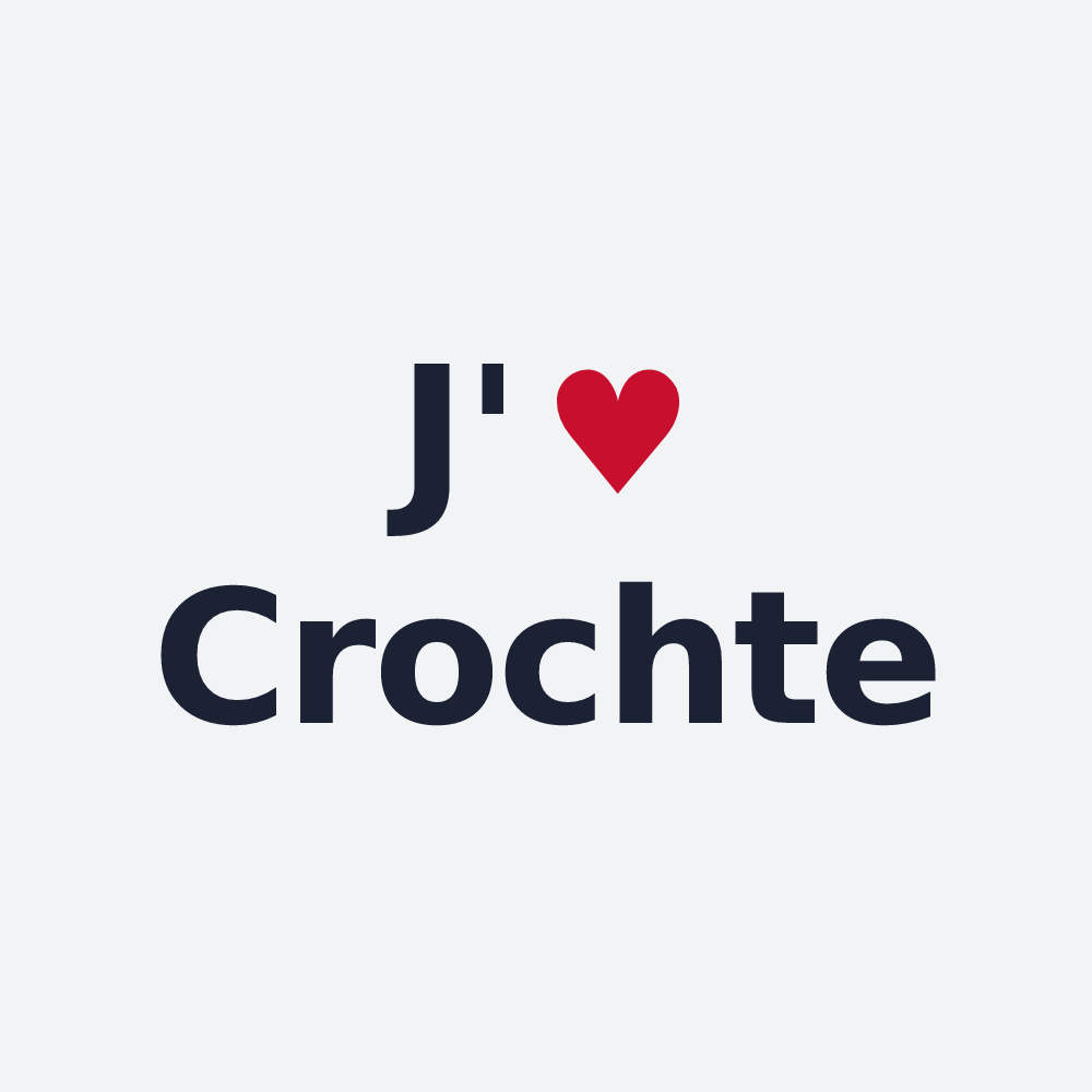 Poster personnalisé Crochte — design J'aime Crochte