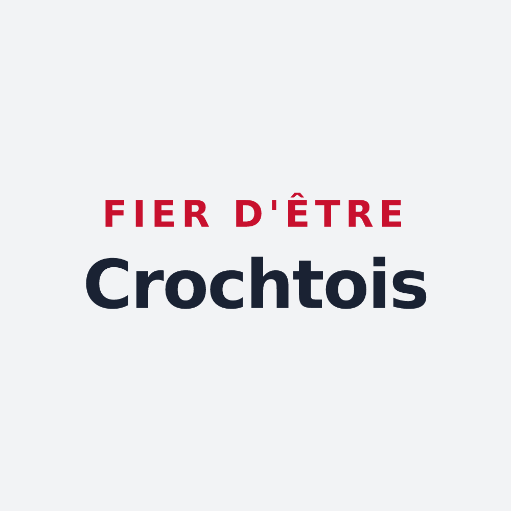 Poster « Fier d'être Crochtois » — design pour Crochte