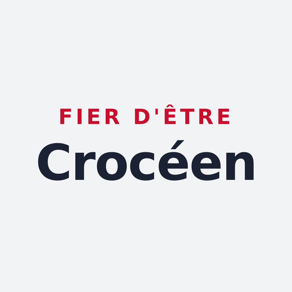 Poster « Fier d'être Crocéen » — design pour Crocy